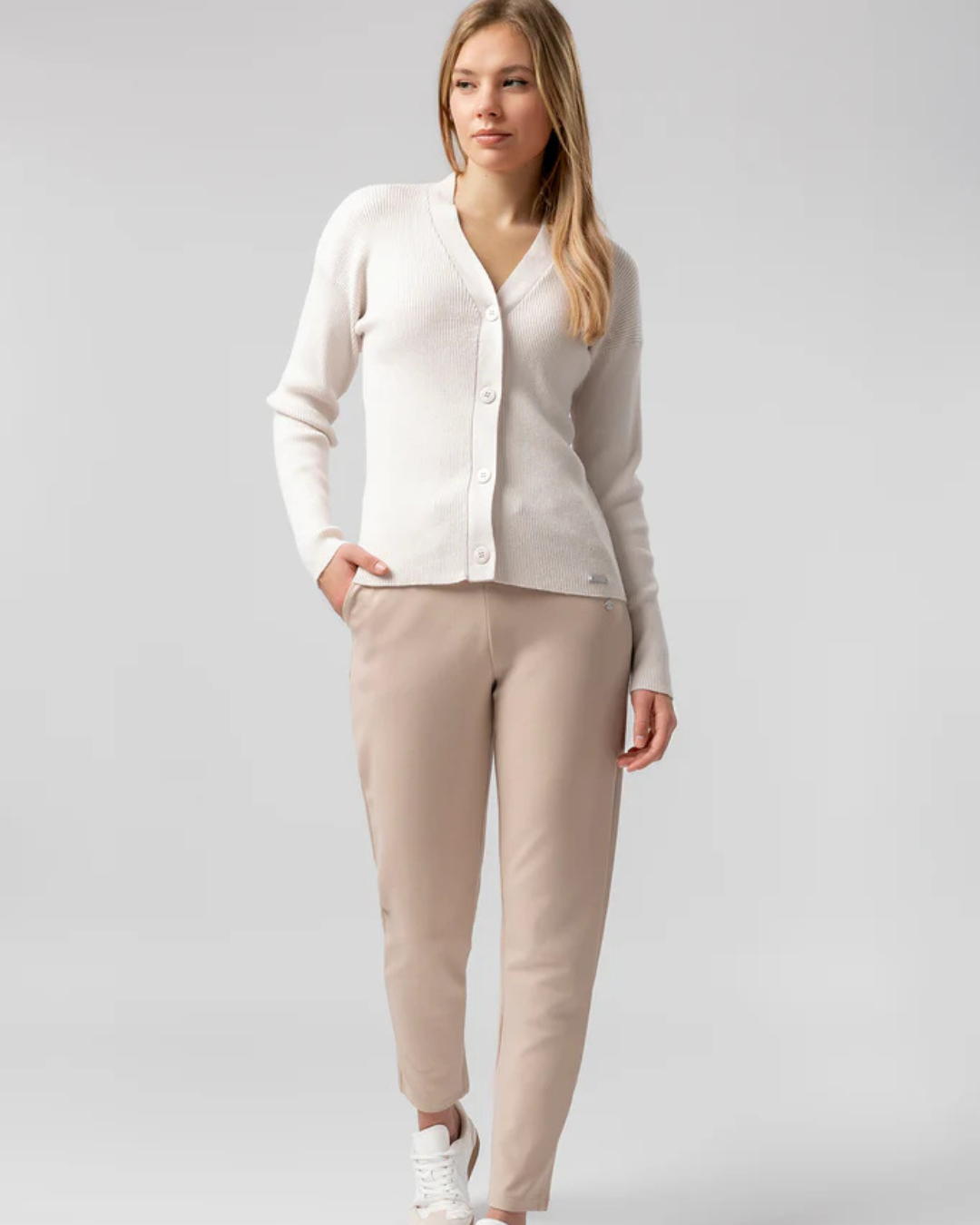 Női rugalmas, állítható nadrág