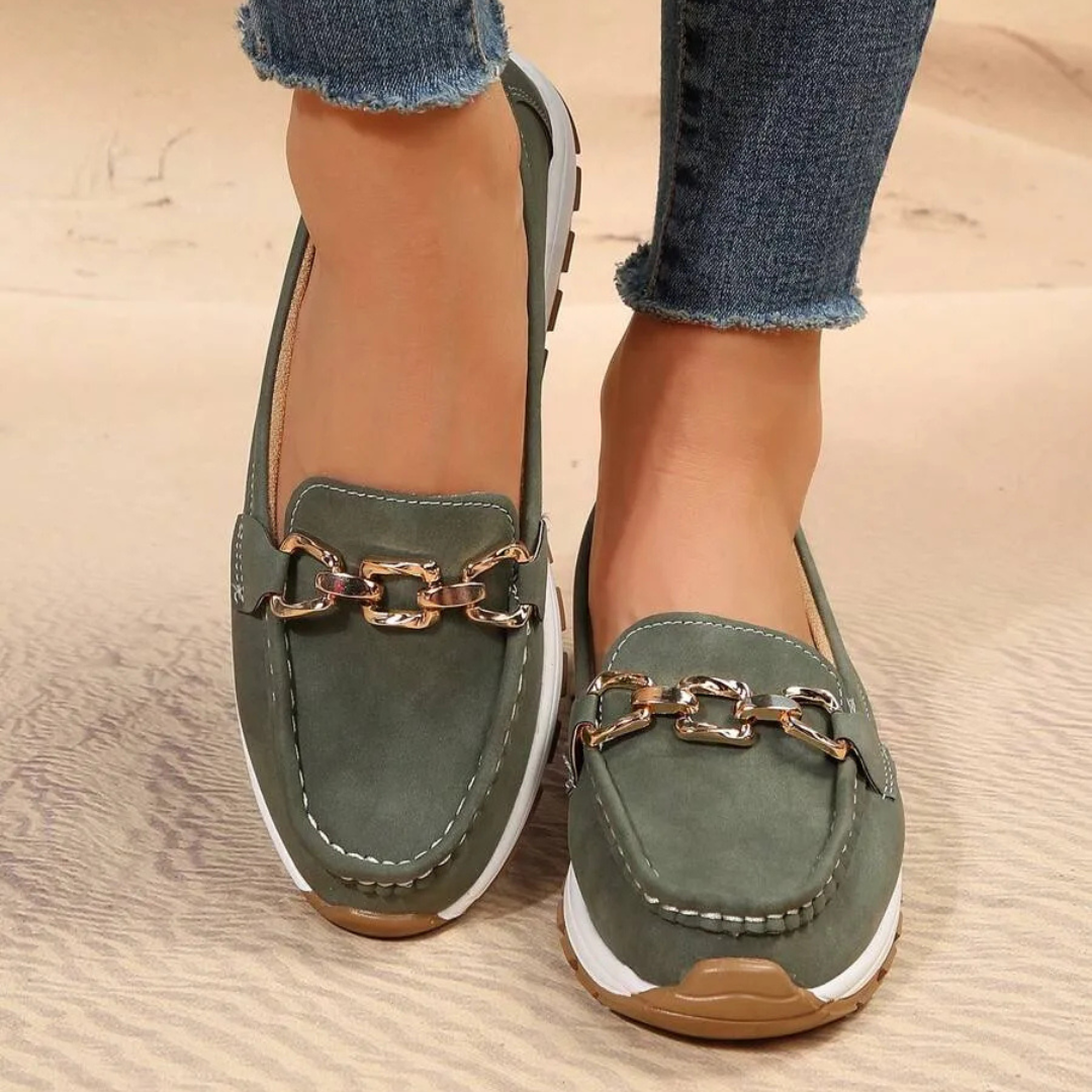 Női vastag talpú mokaszinok