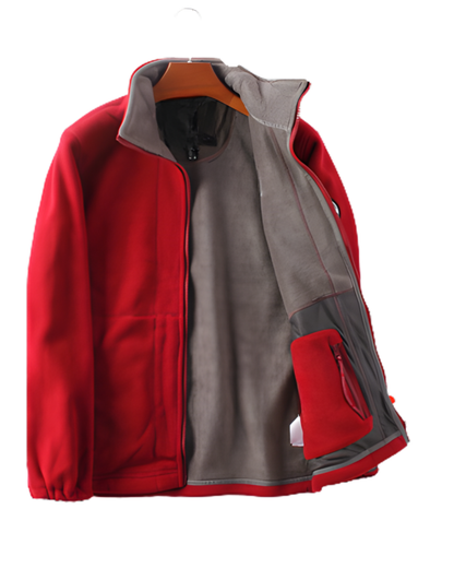 Férfi Vastag Gyapjú és Bársony Kabát