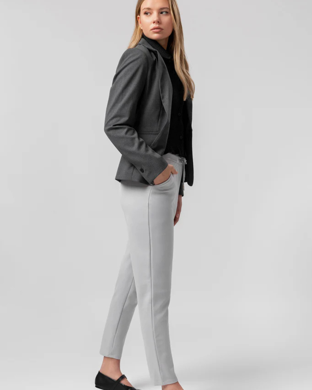 Női rugalmas, állítható nadrág