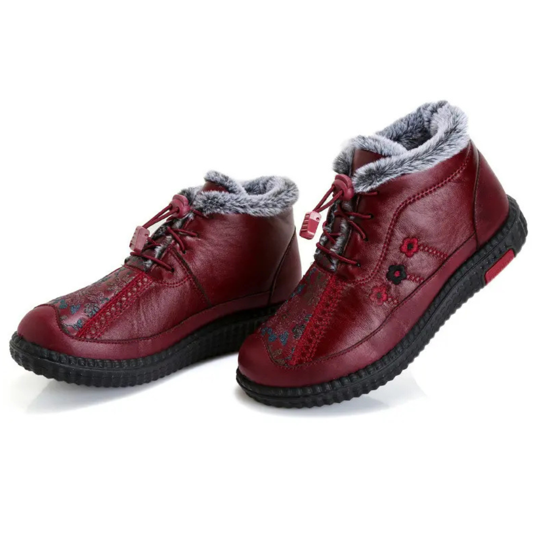 Kézzel készített, csúszásgátló talpú bőr csizma nőknek®