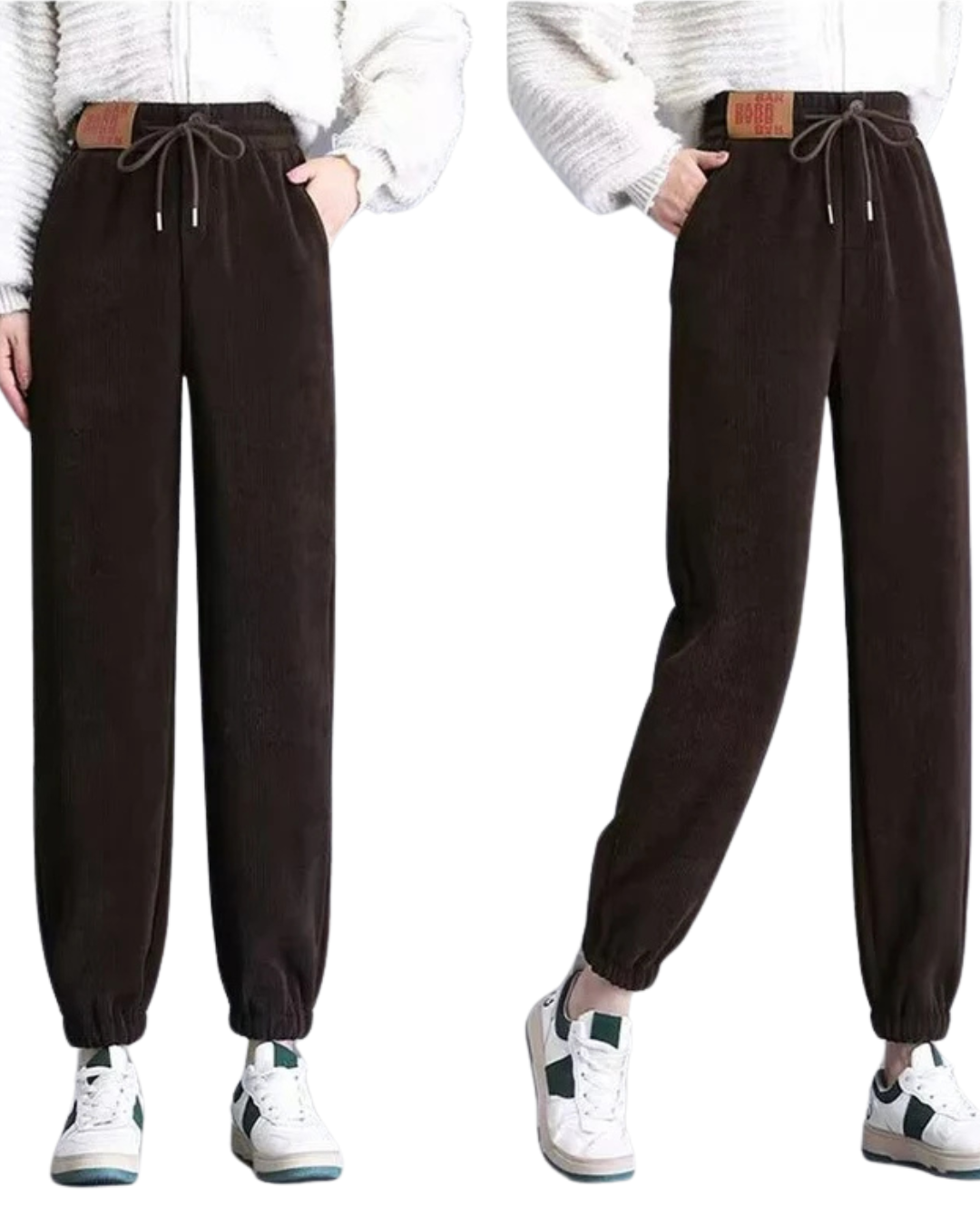 Vastag Nadrág Női Fleece Bélésel