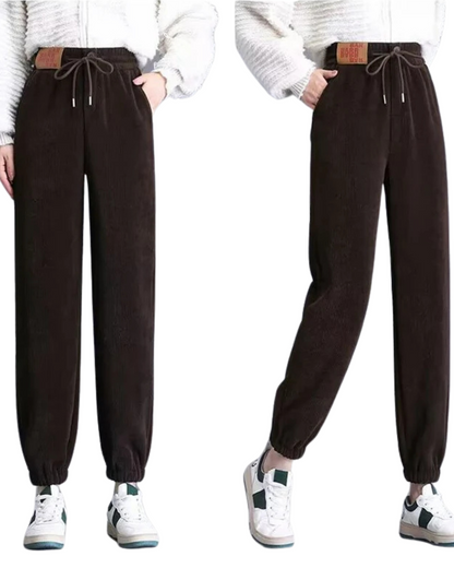 Vastag Nadrág Női Fleece Bélésel