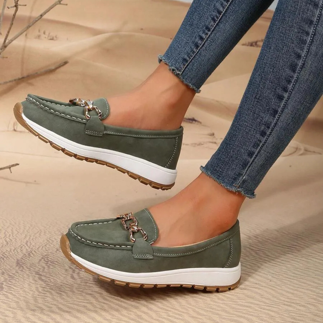 Női vastag talpú mokaszinok