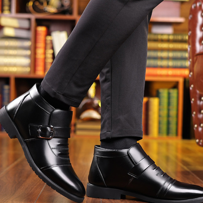 Kézzel Készített, Meleg, Vastag Bőrcipő Férfiaknak