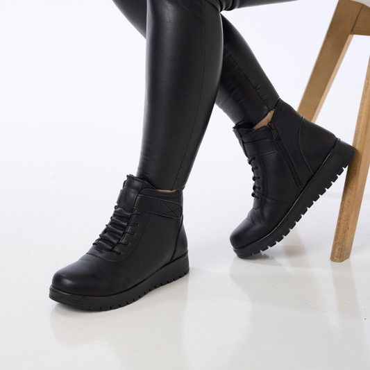 Téli Bokacsizma Cipzárral Nőknek