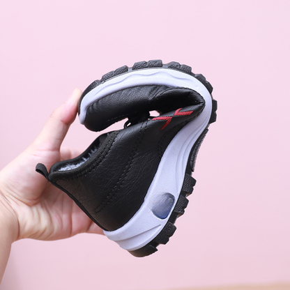 Kézzel Készített Valódi Bőrből Készült Női Téli Cipő