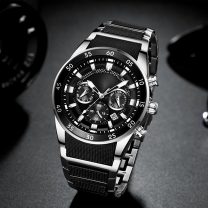 Funkcionális vízálló kvarc karóra férfiaknak