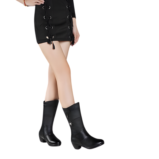 Női Bőr Csizma Prémium Szigeteléssel