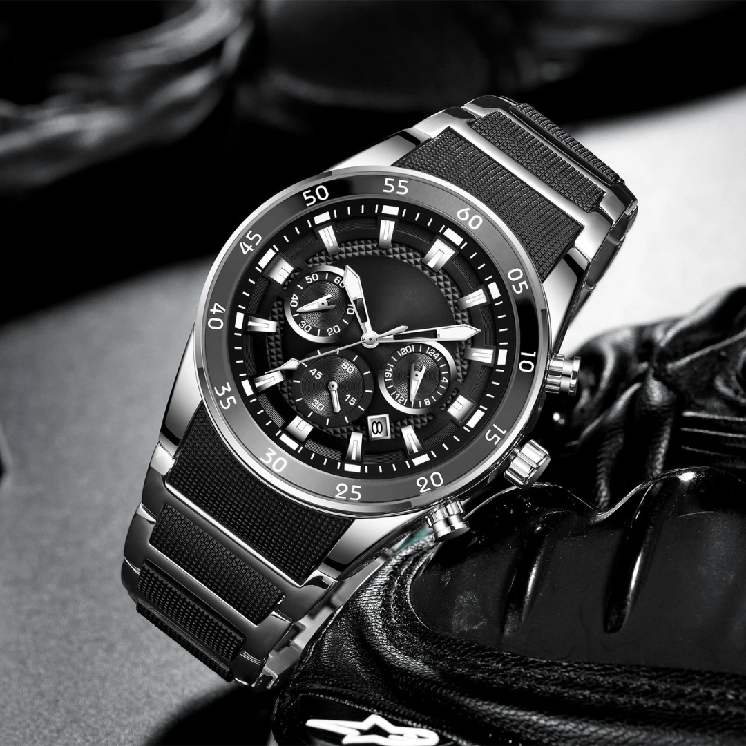 Funkcionális vízálló kvarc karóra férfiaknak