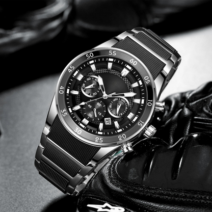 Funkcionális vízálló kvarc karóra férfiaknak