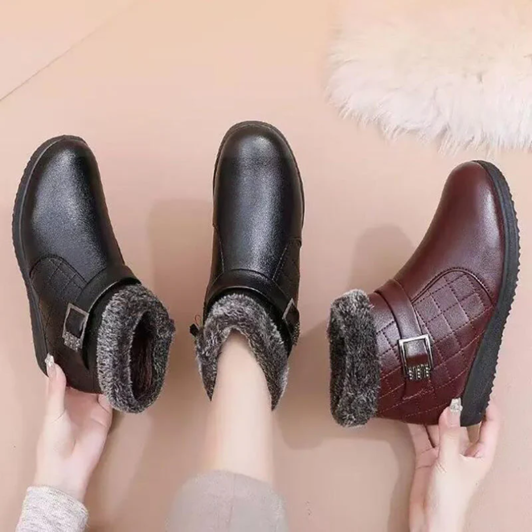 Puha téli csizma nőknek műszőrme béléssel