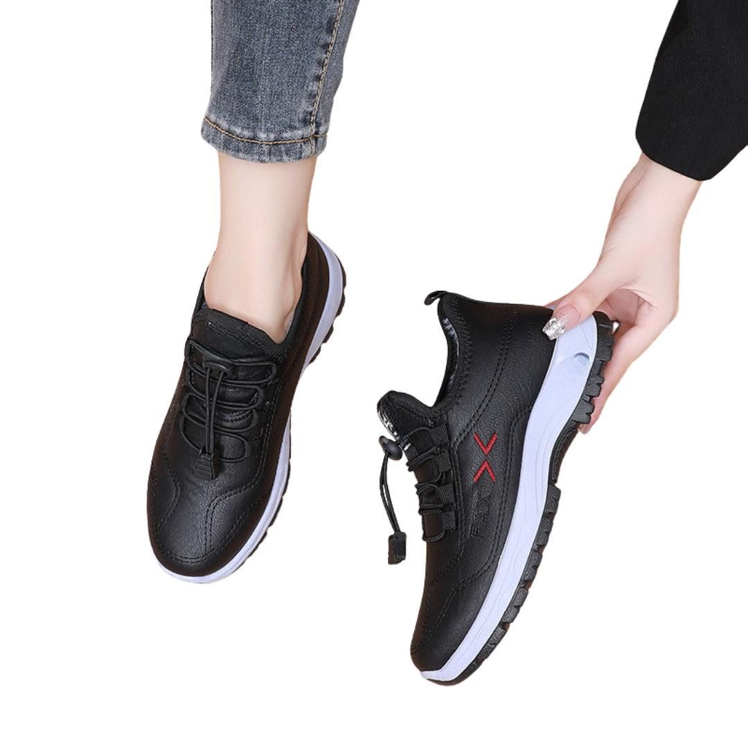 Kézzel Készített Valódi Bőrből Készült Női Téli Cipő