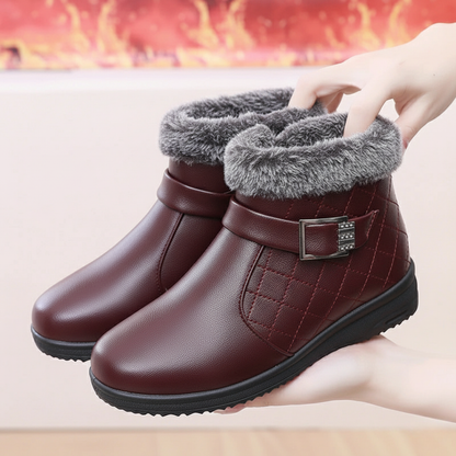 Puha téli csizma nőknek műszőrme béléssel