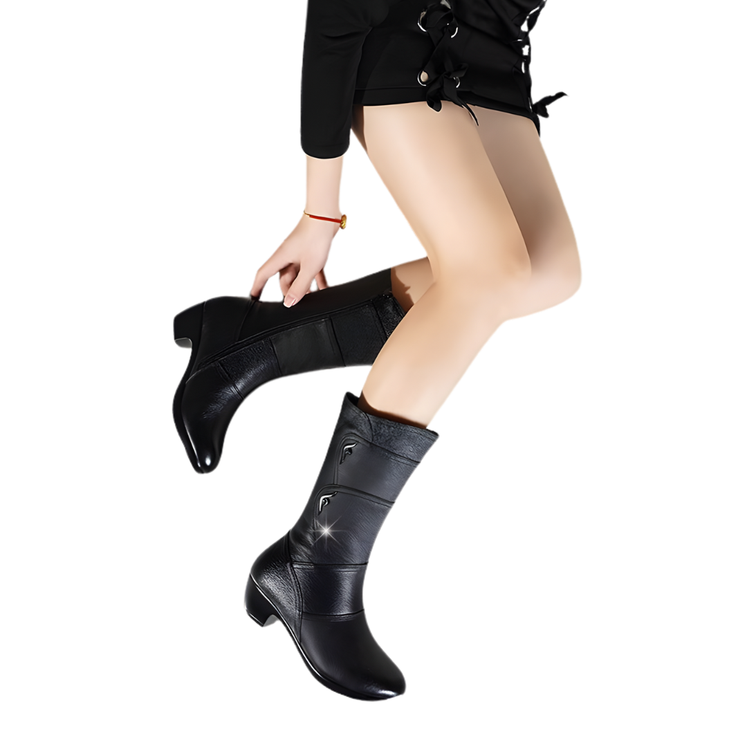 Női Bőr Csizma Prémium Szigeteléssel