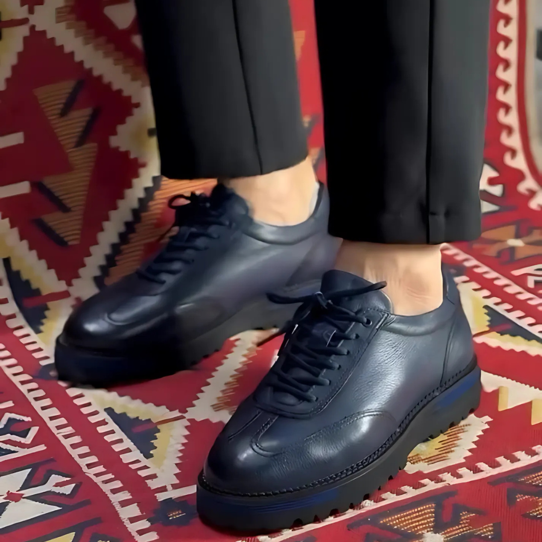 Férfi ortopédiai bőrcipő