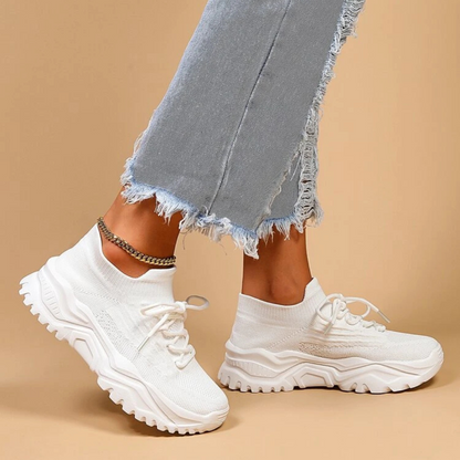 Minimalista cipők elülső fűzővel nőknek