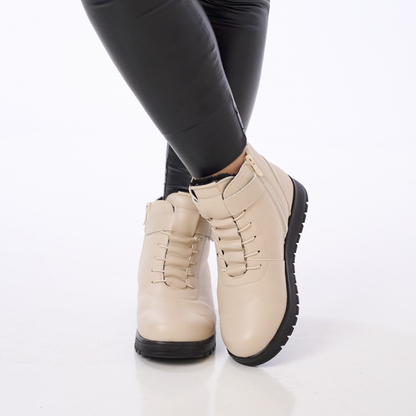 Téli Bokacsizma Cipzárral Nőknek