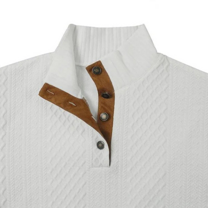 Hosszú ujjú alkalmi mez könyökvédővel férfiaknak