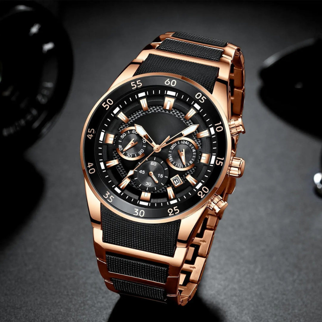 Funkcionális vízálló kvarc karóra férfiaknak