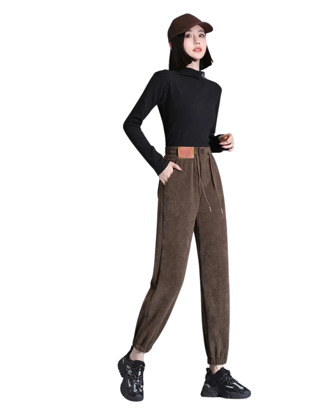 Vastag Nadrág Női Fleece Bélésel