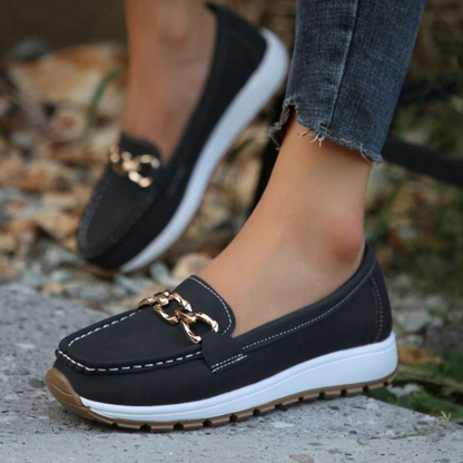 Női vastag talpú mokaszinok