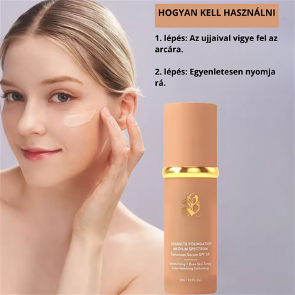 Fond de ten lichid hidratant 4 în 1 cu corector și SPF 50+ de lungă durată