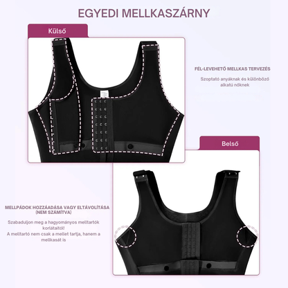 Kettős kompressziós hasformáló és melltartó